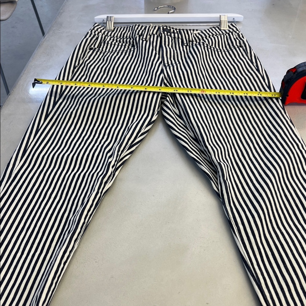 Nili Lotan Black and White Striped Pants - Picture 5 of 6